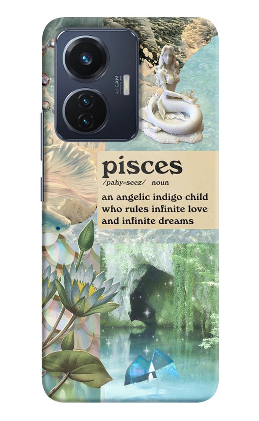 Pisces Zodiac Vivo T1 44W Hard Case Back Cover by Casekaro