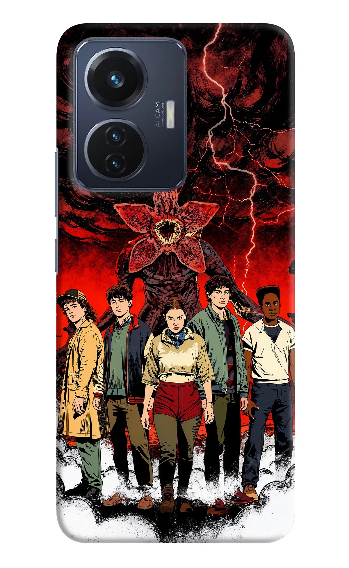 Ordinary Things Characters Vivo T1 44W Hard Case Back Cover by Casekaro