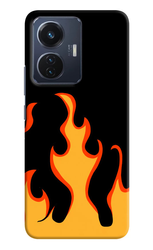 Fired Up – Black Vivo T1 44W Hard Case Back Cover by Casekaro