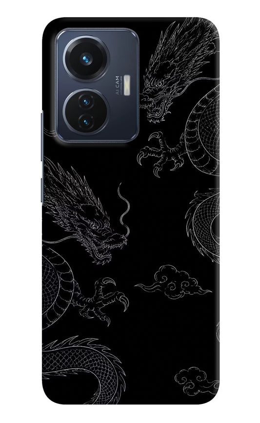 Twin Dragons Vivo T1 44W Hard Case Back Cover by Casekaro
