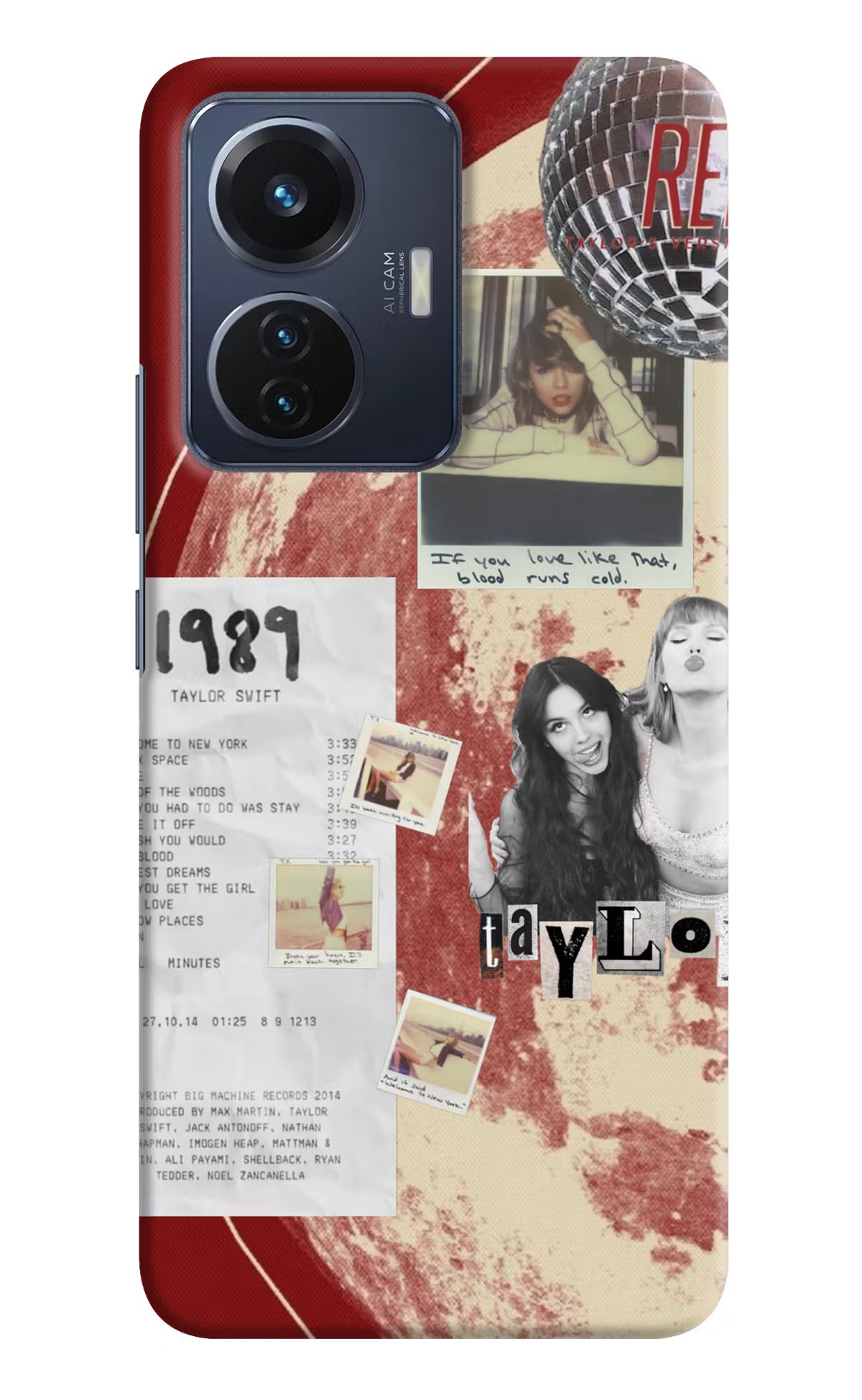 Taylor Swift Vivo T1 44W Back Cover