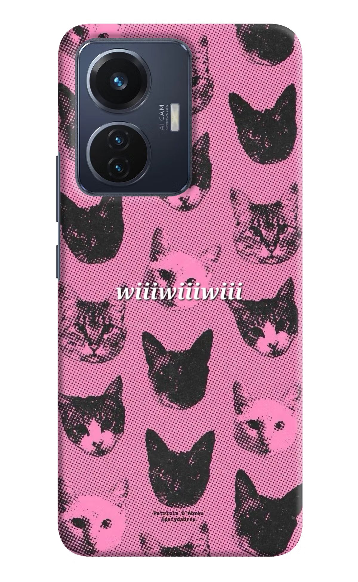 Pink Cats Vivo T1 44W Back Cover