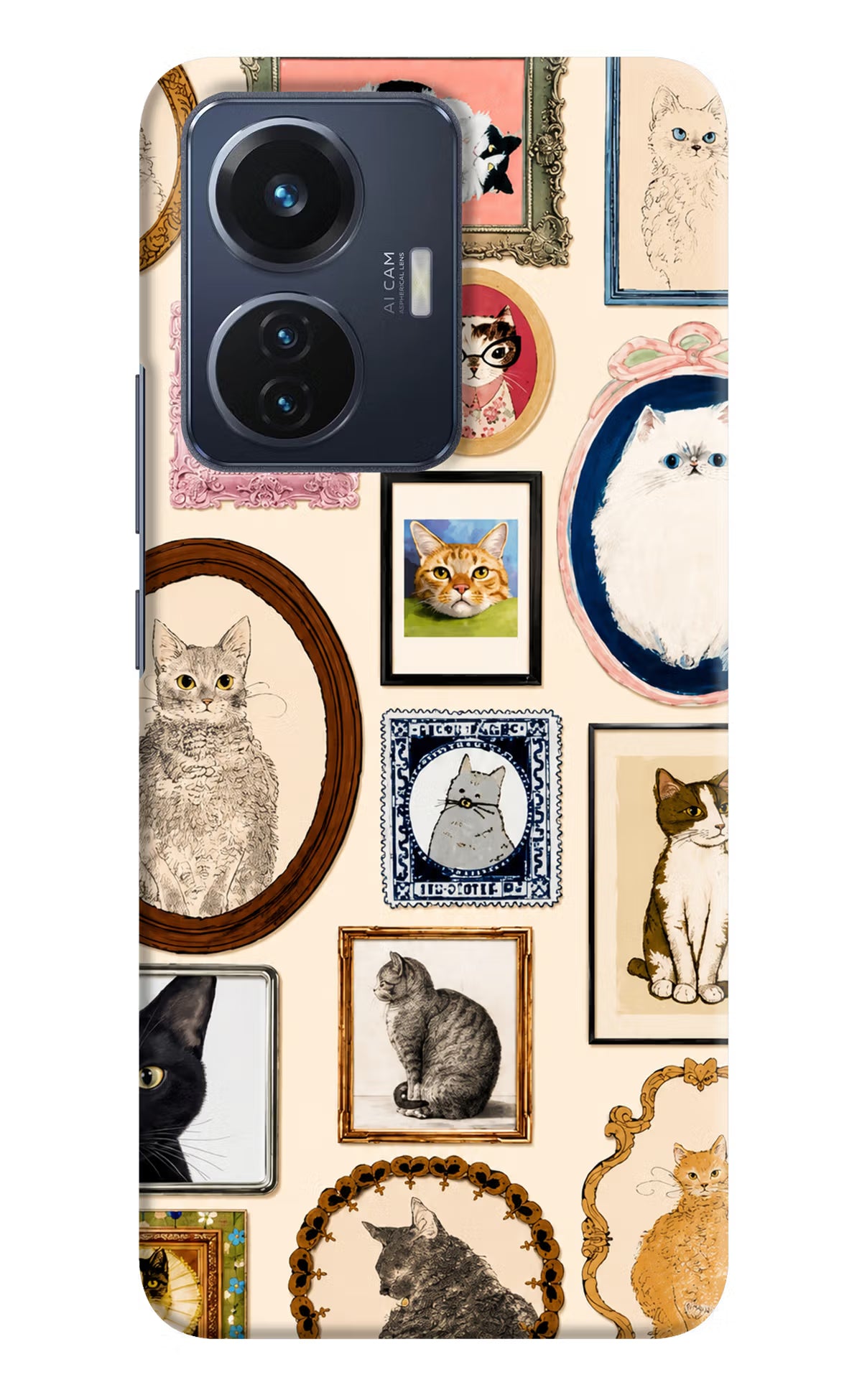 Mirror Cats Vivo T1 44W Back Cover