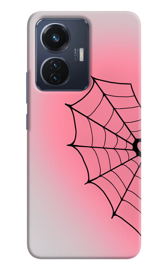 Pink Web Vivo T1 44W Hard Case Back Cover by Casekaro