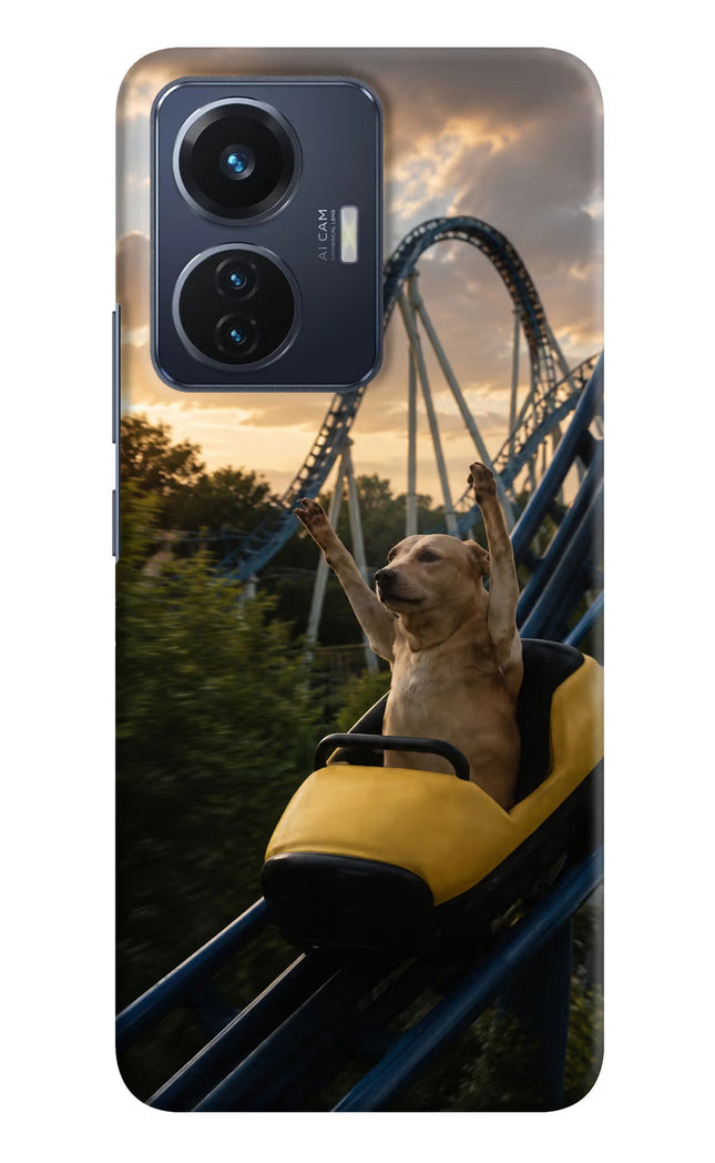 Rollercoaster Dog Vivo T1 44W Hard Case Back Cover by Casekaro