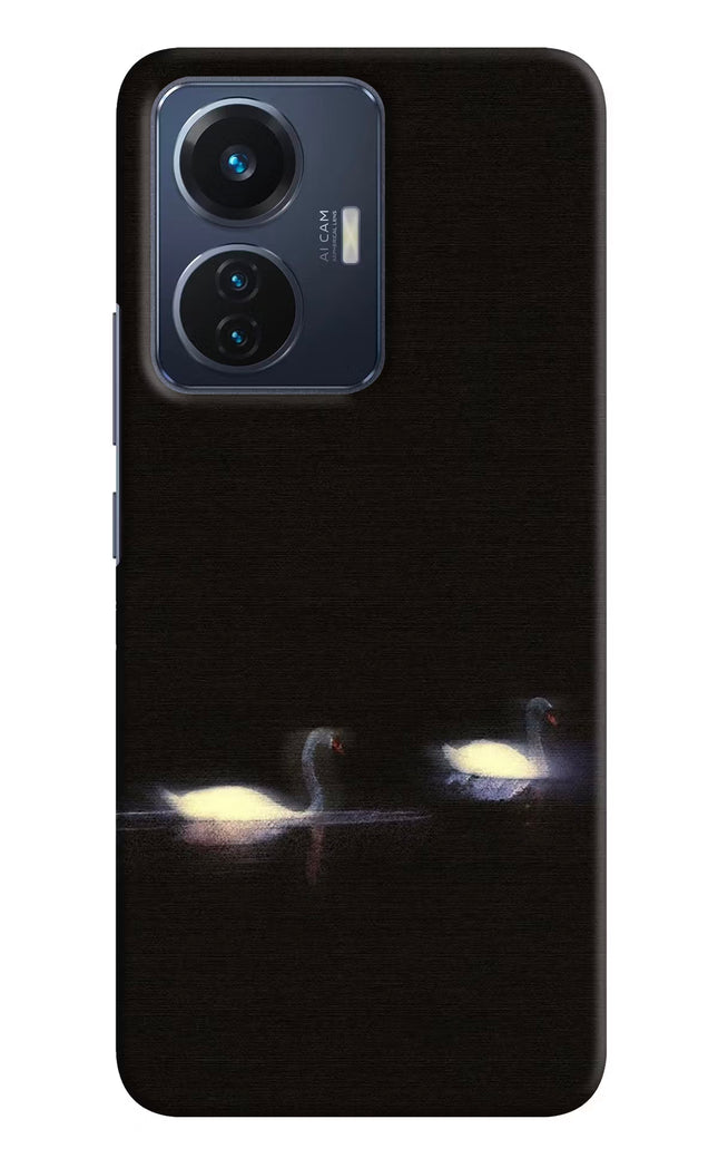 Silent Swans Vivo T1 44W Hard Case Back Cover by Casekaro
