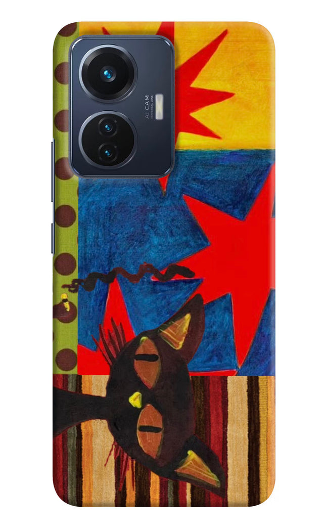 Pop Cat Vivo T1 44W Hard Case Back Cover by Casekaro