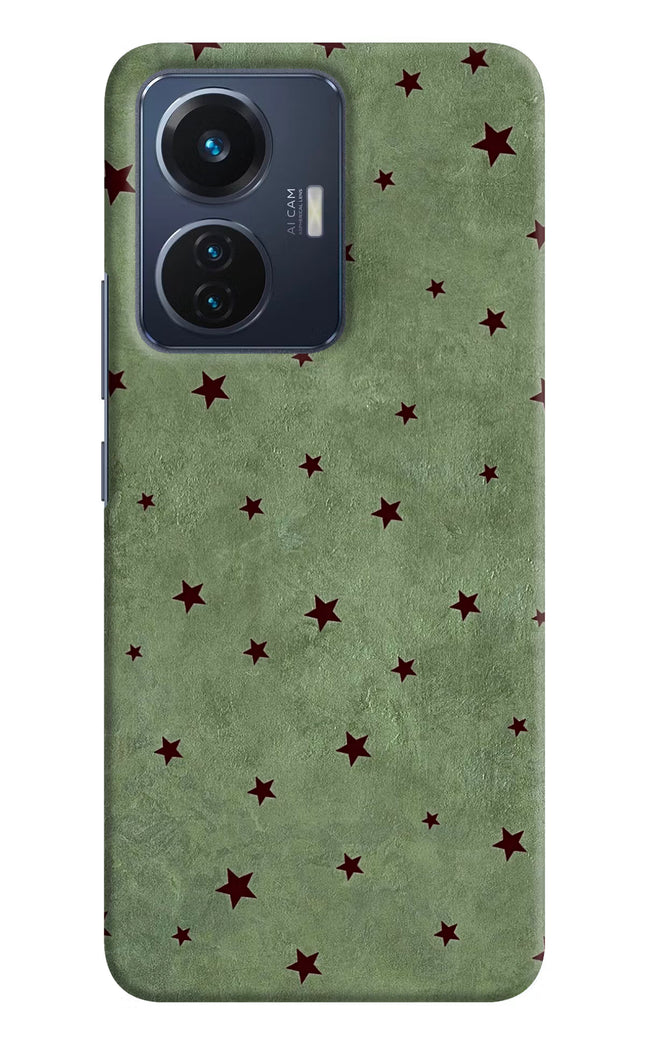 Green Stars Vivo T1 44W Hard Case Back Cover by Casekaro