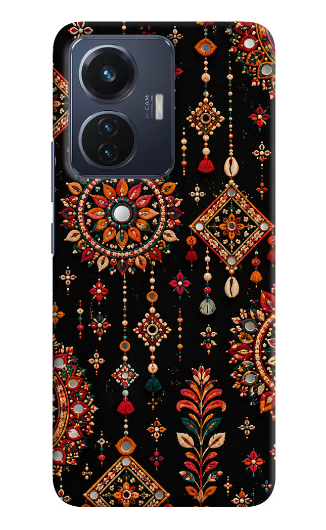 Boho Noir Vivo T1 44W Hard Case Back Cover by Casekaro