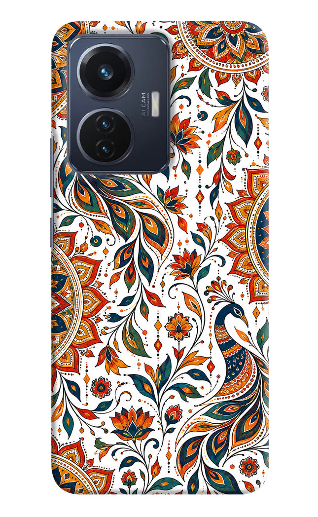 White Mayura Vivo T1 44W Hard Case Back Cover by Casekaro