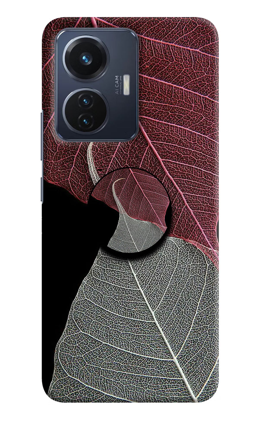 Leaf Pattern Vivo T1 44W Pop Case, Hard case