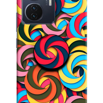 Spiral Pattern Vivo T1 44W Pop Case by Casekaro