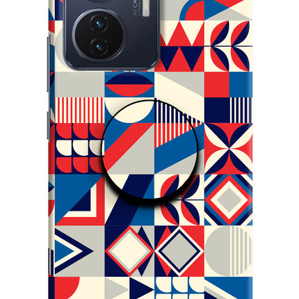 Colorful Pattern Vivo T1 44W Pop Case by Casekaro