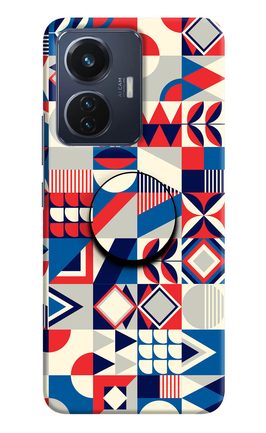 Colorful Pattern Vivo T1 44W Pop Case, Hard case