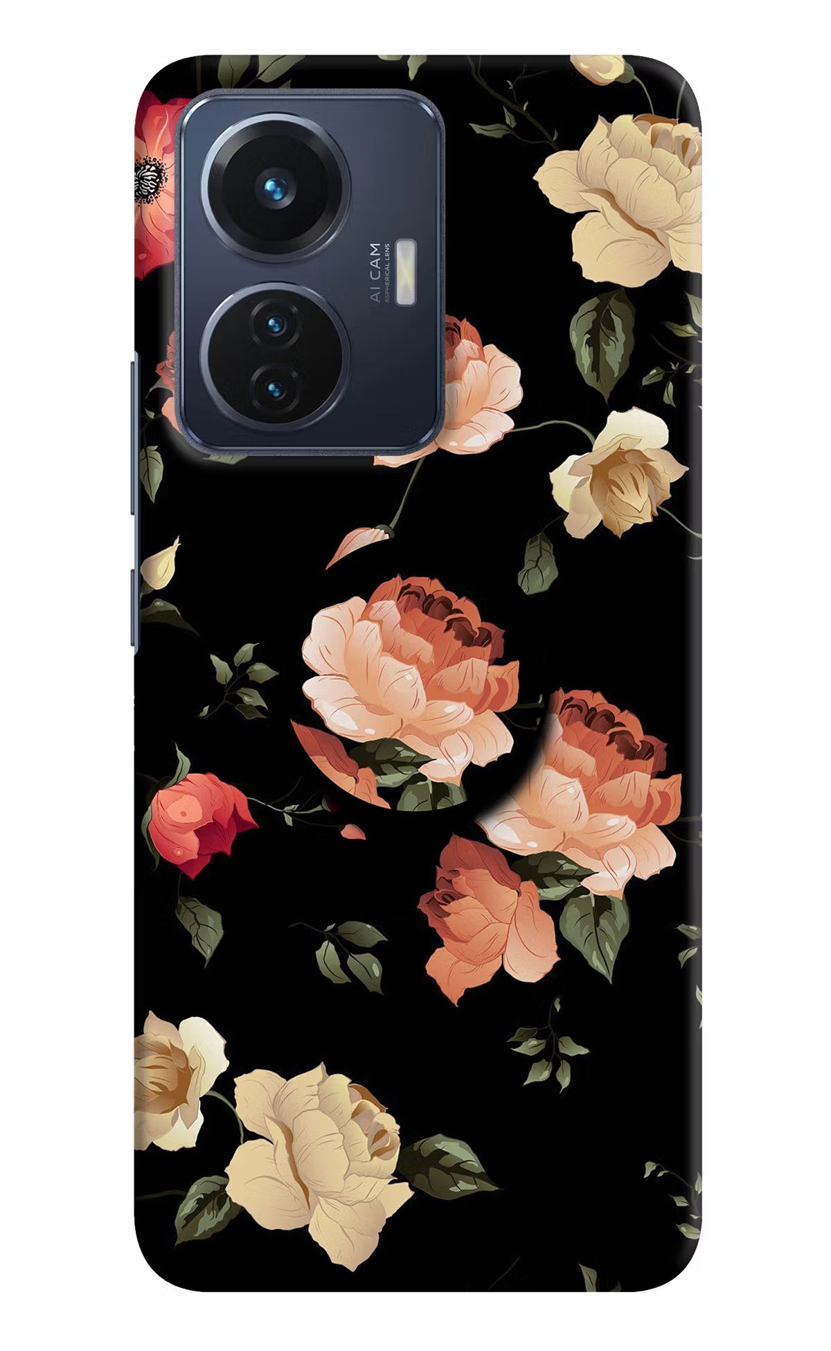 Flowers Vivo T1 44W Pop Case by Casekaro