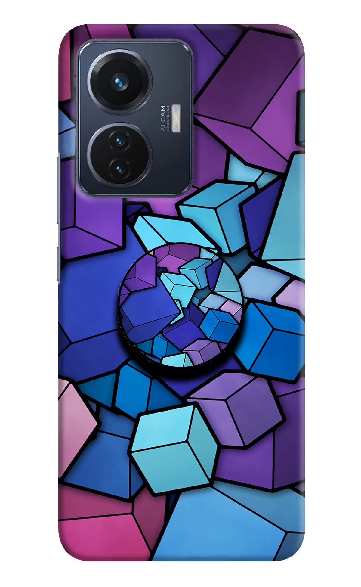 Cubic Abstract Vivo T1 44W Pop Case by Casekaro