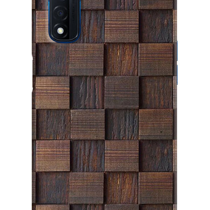 Wooden Cube Design Realme Narzo 30 4G Back Cover