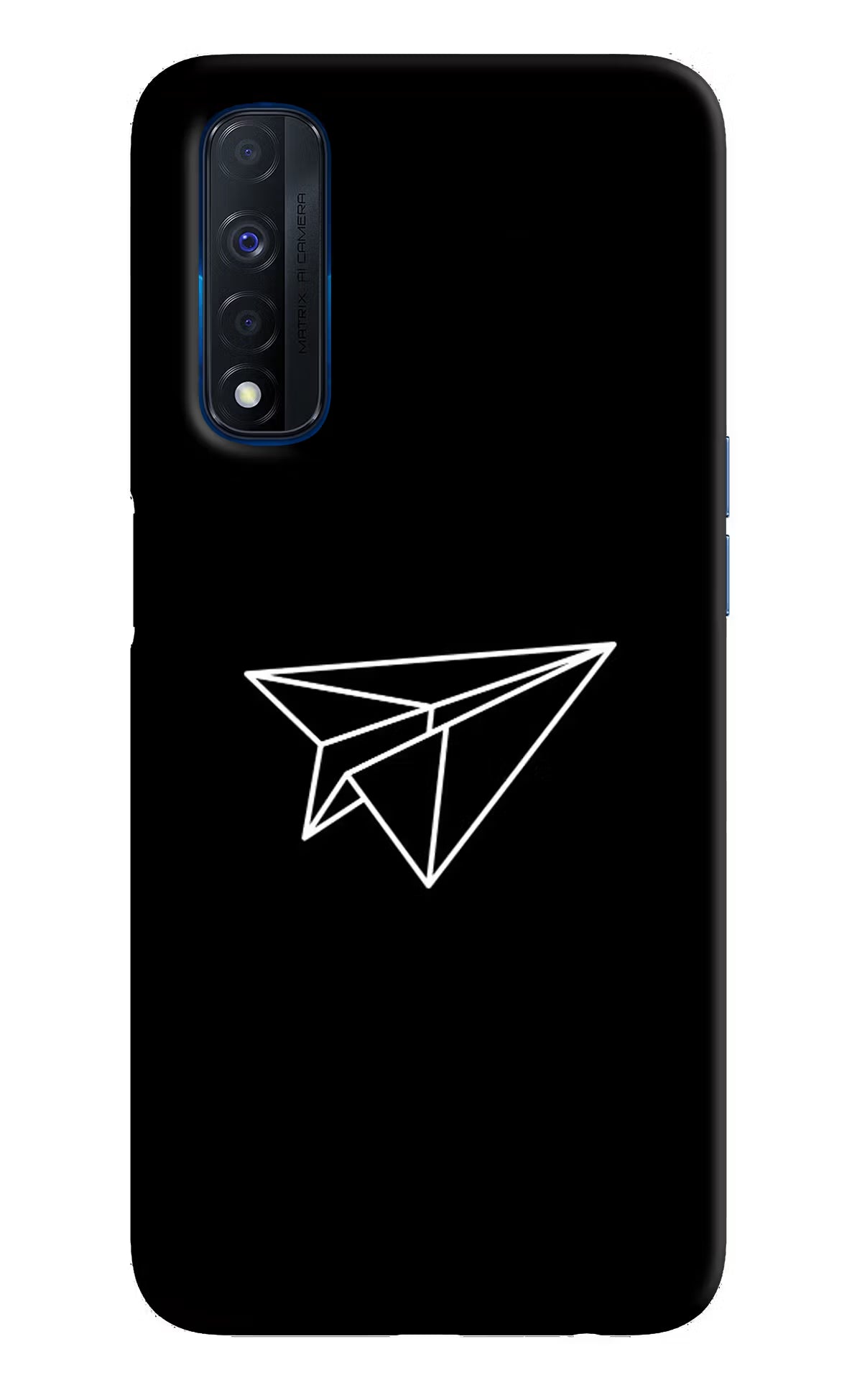 Paper Plane White Realme Narzo 30 4G Back Cover
