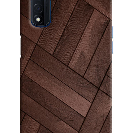 Wooden Texture Design Realme Narzo 30 4G Back Cover