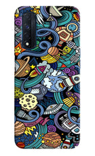 Space Abstract Realme Narzo 30 4G Back Cover