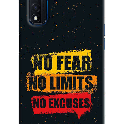 No Fear No Limits No Excuse Realme Narzo 30 4G Back Cover