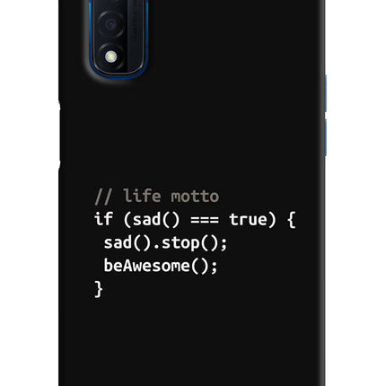 Life Motto Code Realme Narzo 30 4G Back Cover