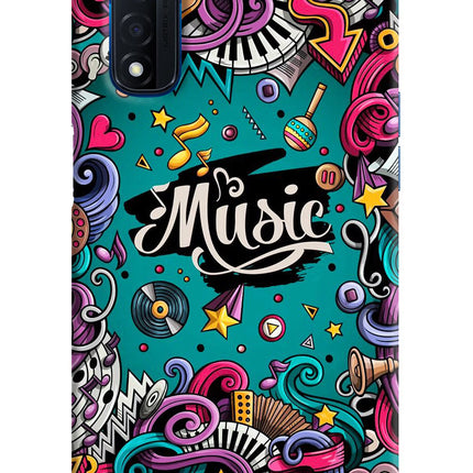 Music Graffiti Realme Narzo 30 4G Back Cover