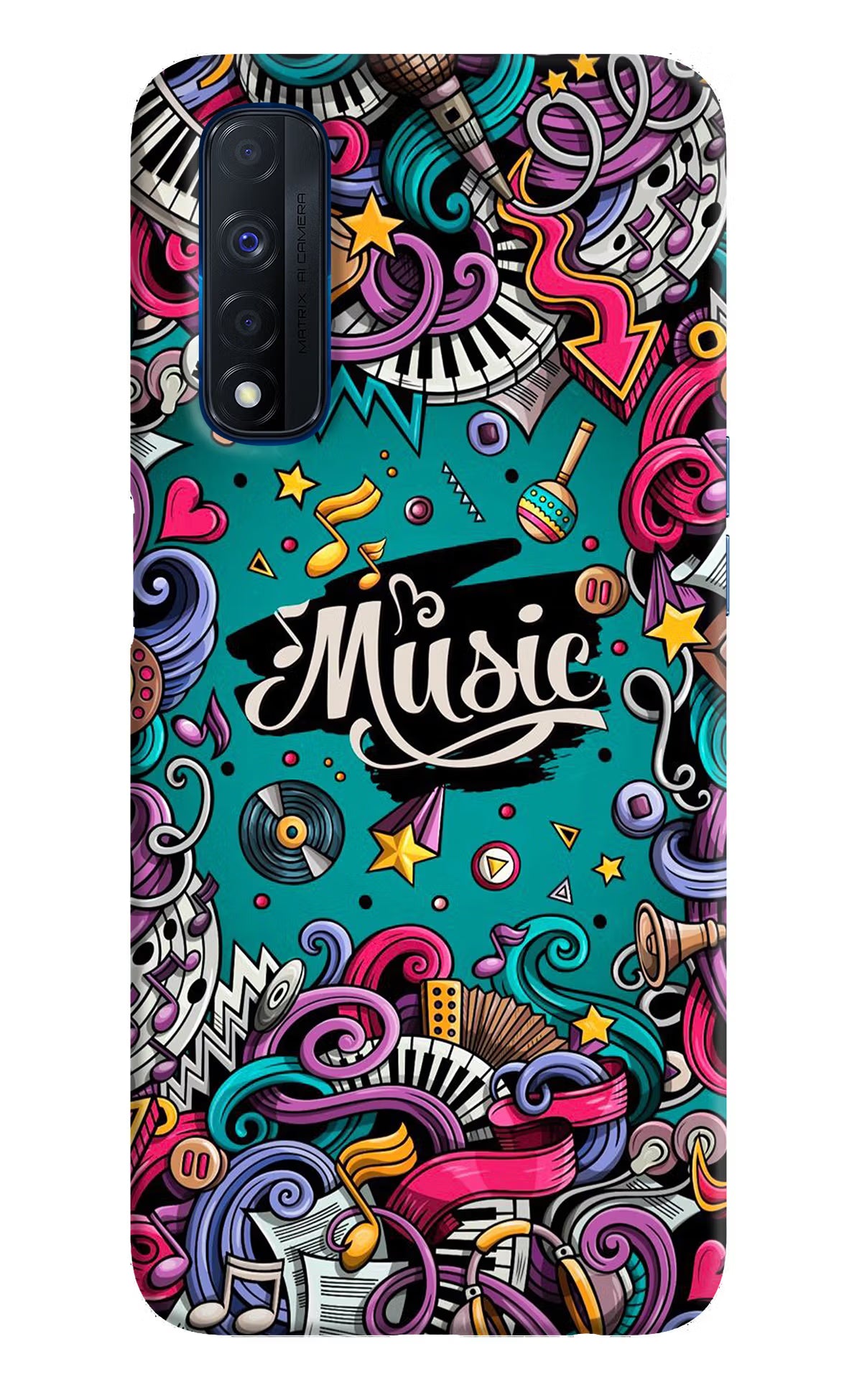 Music Graffiti Realme Narzo 30 4G Back Cover