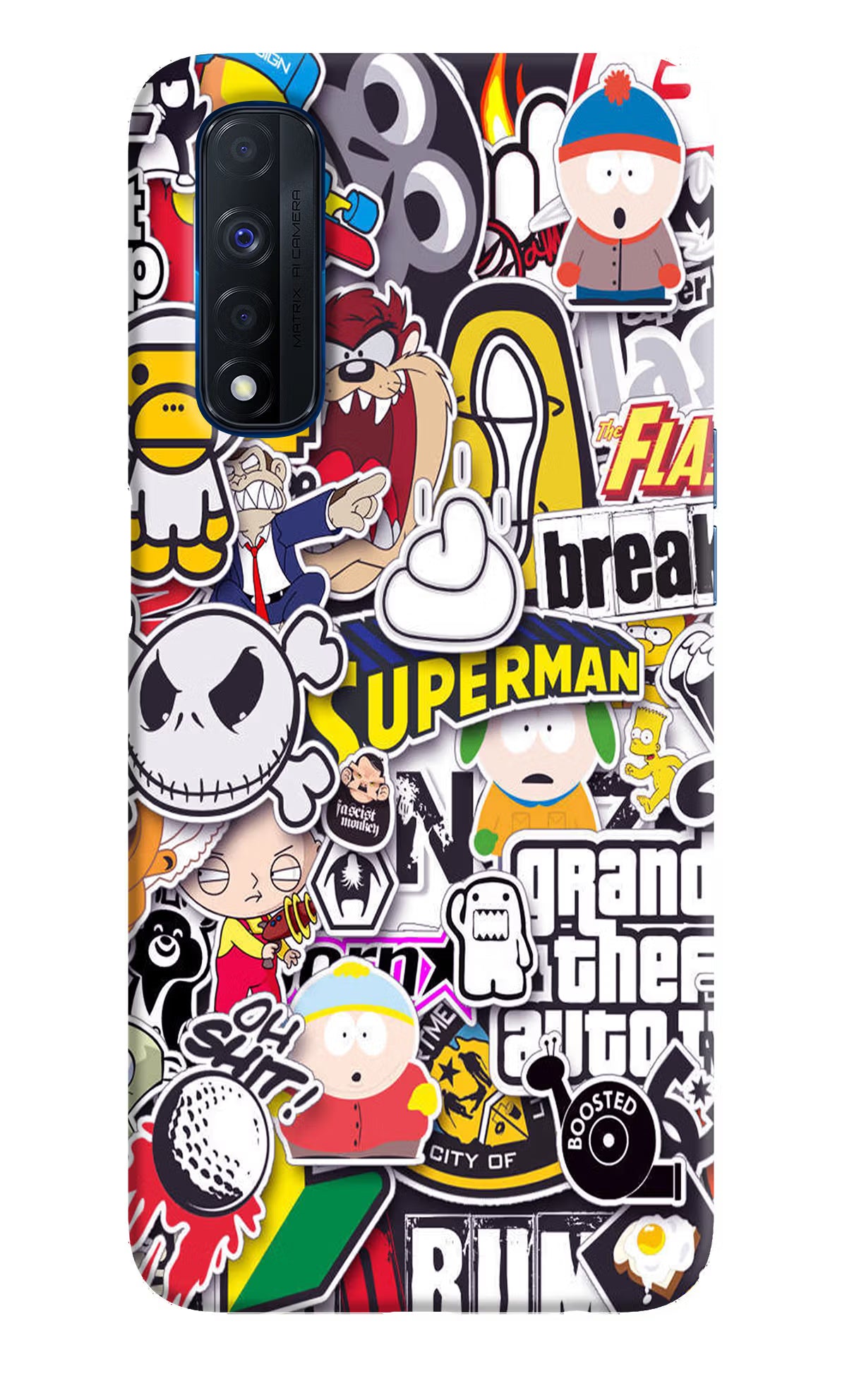Sticker Bomb Realme Narzo 30 4G Back Cover