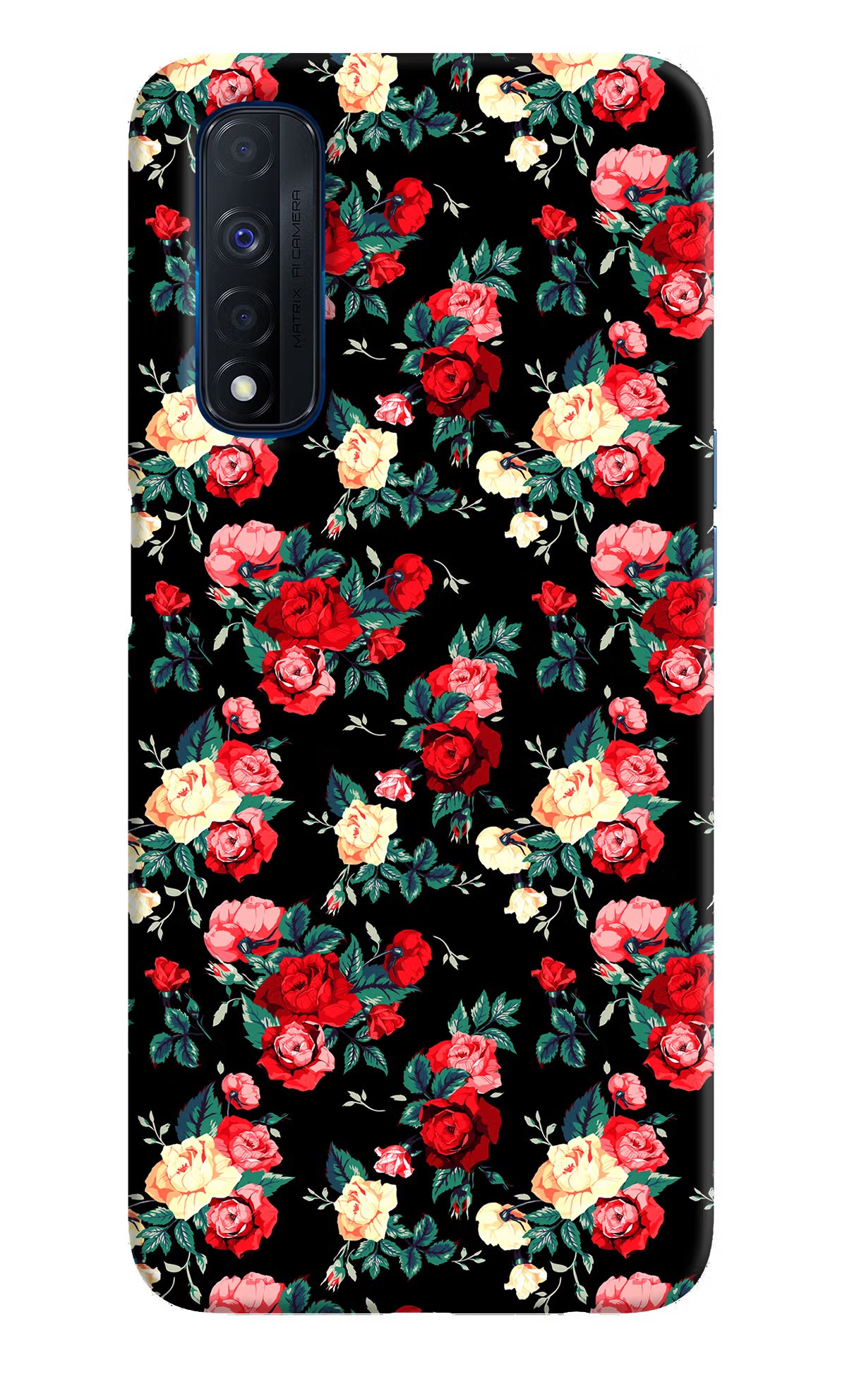 Rose Pattern Realme Narzo 30 4G Back Cover