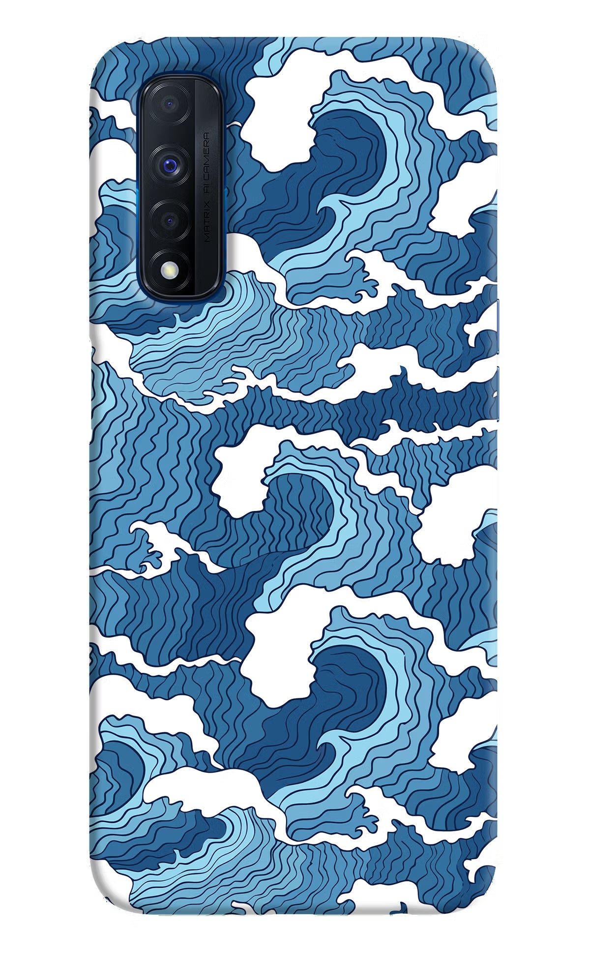 Blue Waves Realme Narzo 30 4G Back Cover