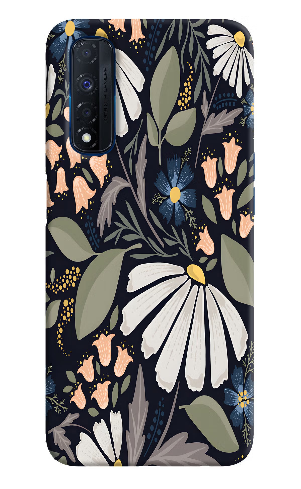 Flowers Art Realme Narzo 30 4G Back Cover