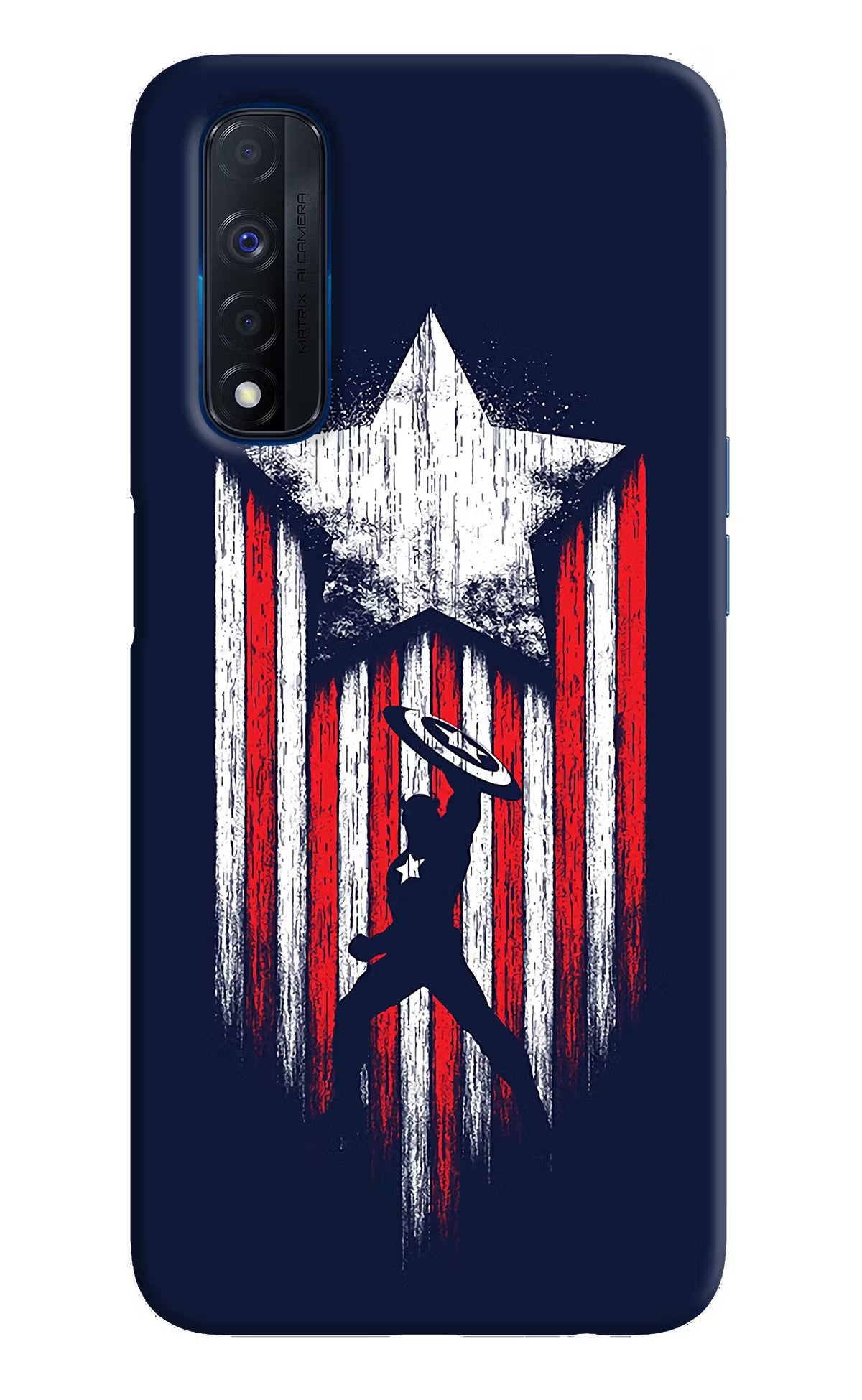 Captain America Marvel Art Realme Narzo 30 4G Back Cover