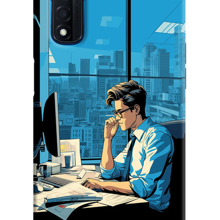 Focused Hustler (AI Generated) Realme Narzo 30 4G Back Cover