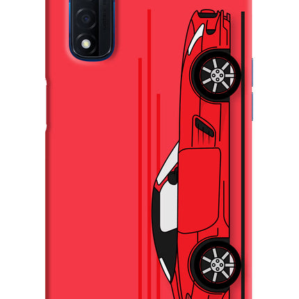 Red Velocity Realme Narzo 30 4G Back Cover