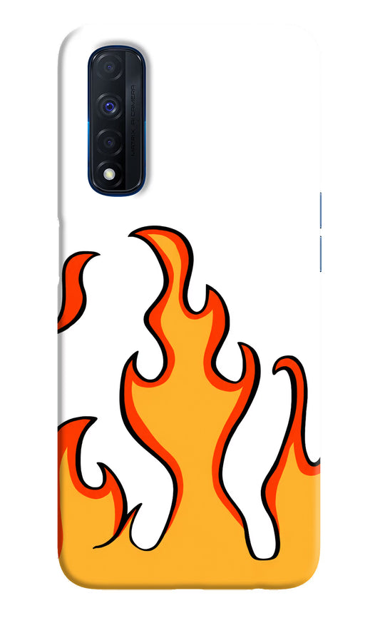 Fired Up – White Realme Narzo 30 4G Hard Case Back Cover by Casekaro
