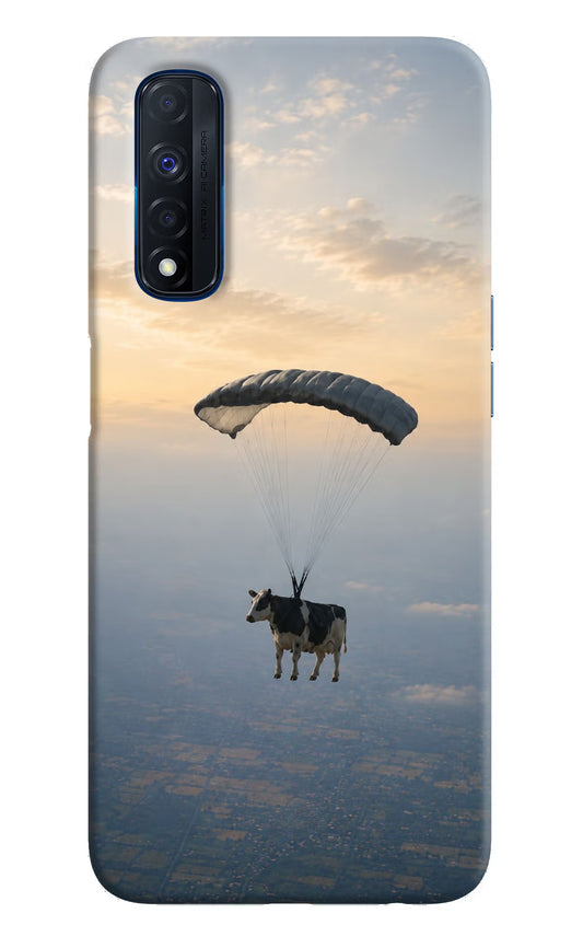 Skydiving Cow Realme Narzo 30 4G Hard Case Back Cover by Casekaro