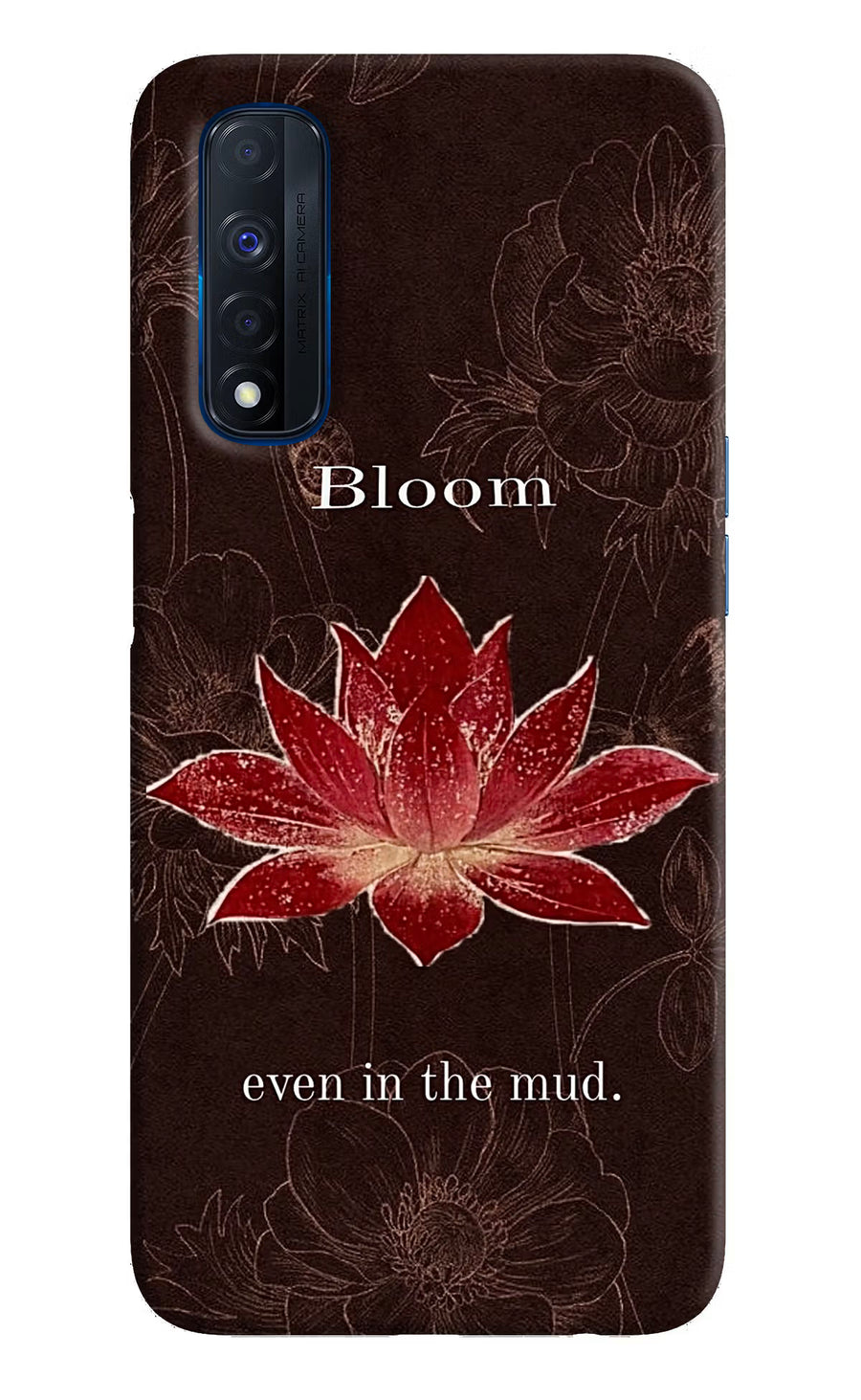 Bloom Realme Narzo 30 4G Back Cover, Hard case