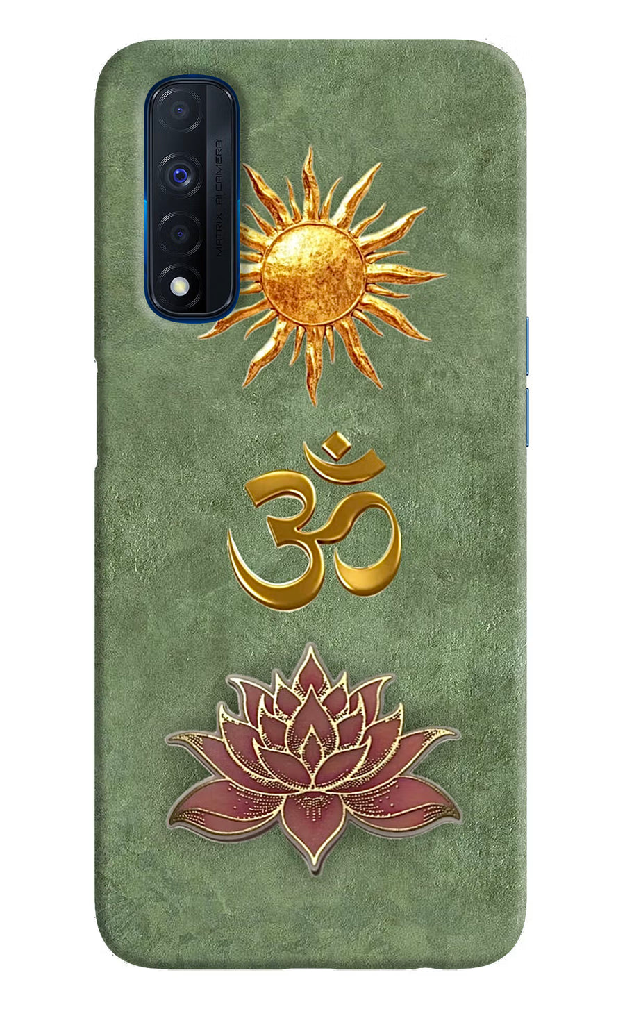 Om & Lotus Realme Narzo 30 4G Back Cover, Hard case