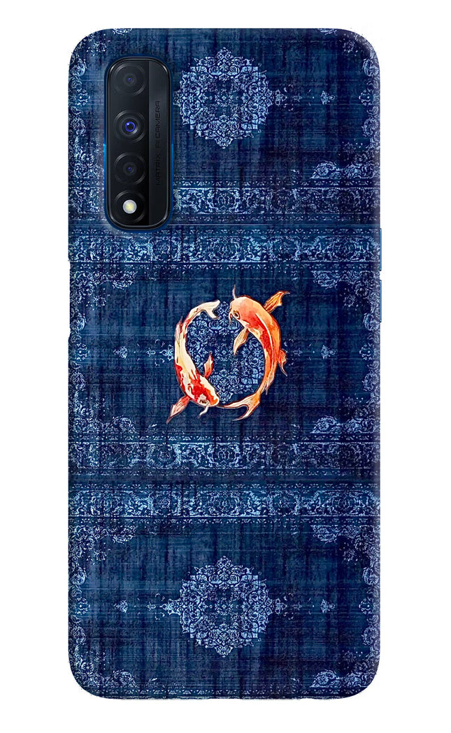 Koi Blue Realme Narzo 30 4G Hard Case Back Cover by Casekaro