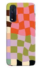 Wavy Grid Realme Narzo 30 4G Back Cover