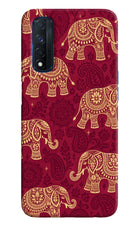 Maroon Elephant Realme Narzo 30 4G Hard Case Back Cover by Casekaro