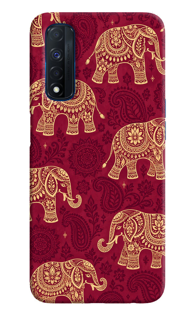 Maroon Elephant Realme Narzo 30 4G Hard Case Back Cover by Casekaro
