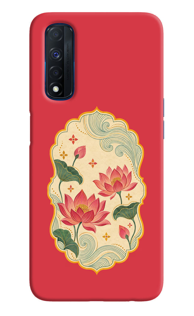 Pink Lotus Realme Narzo 30 4G Hard Case Back Cover by Casekaro