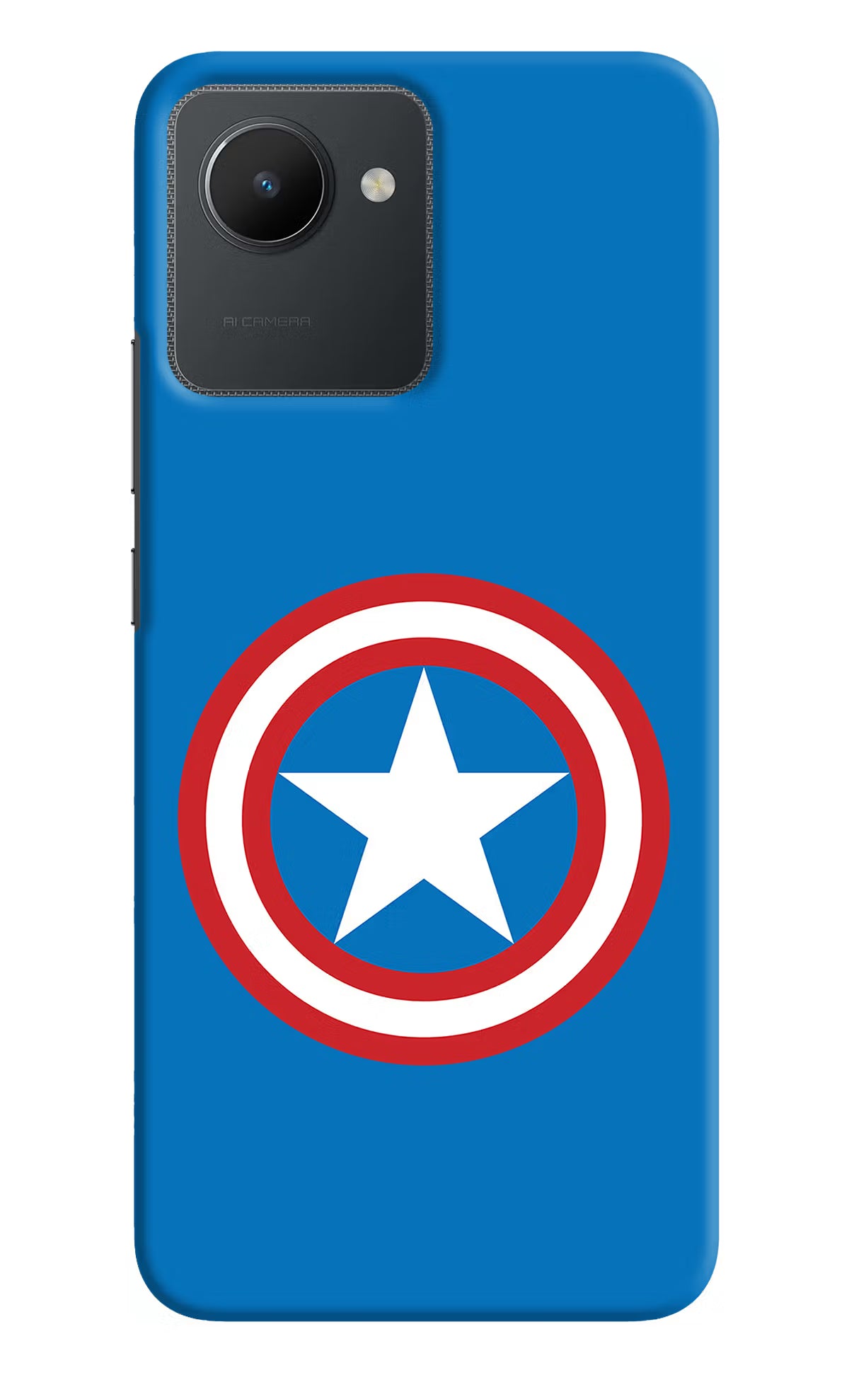 Captain America Logo Realme C30 Hard Case Back Cover by Casekaro