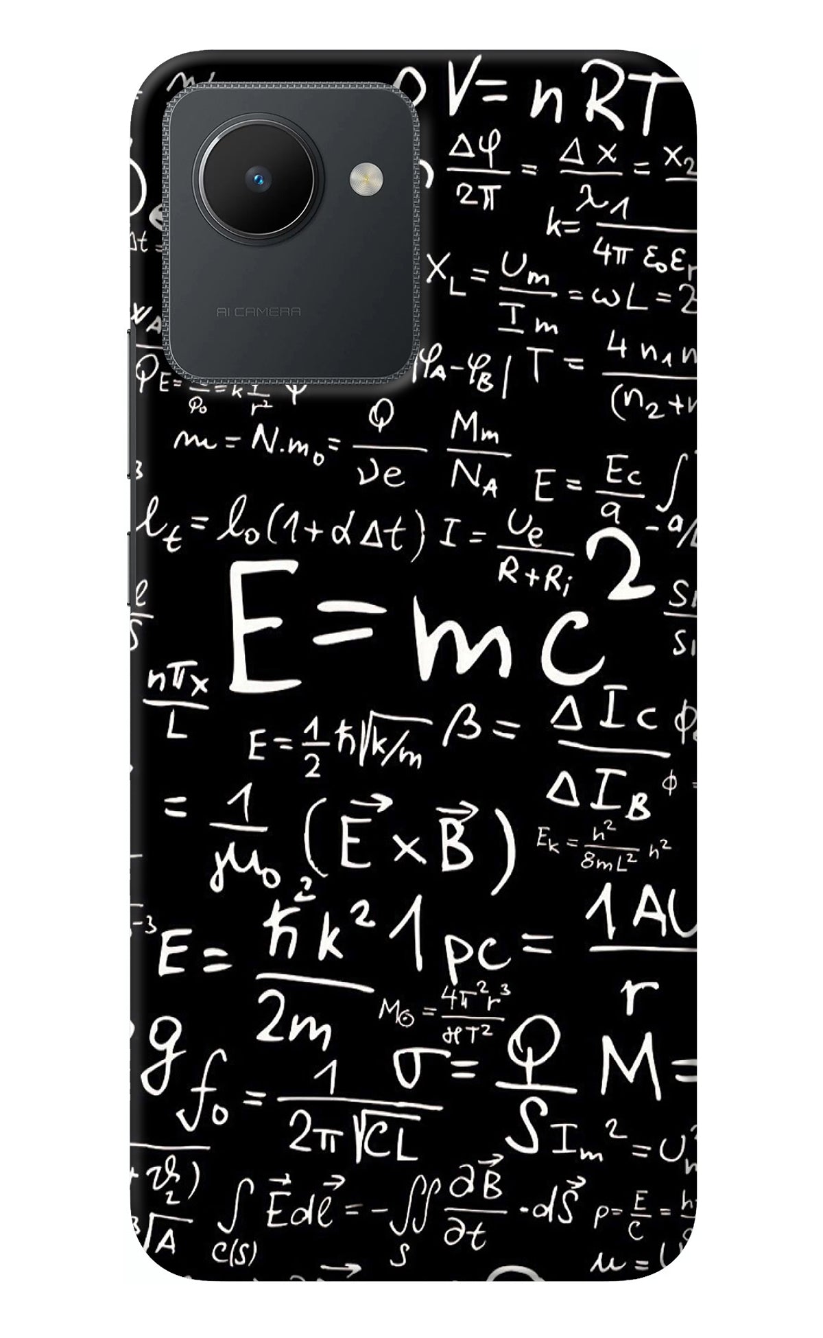 Physics Albert Einstein Formula Realme C30 Back Cover