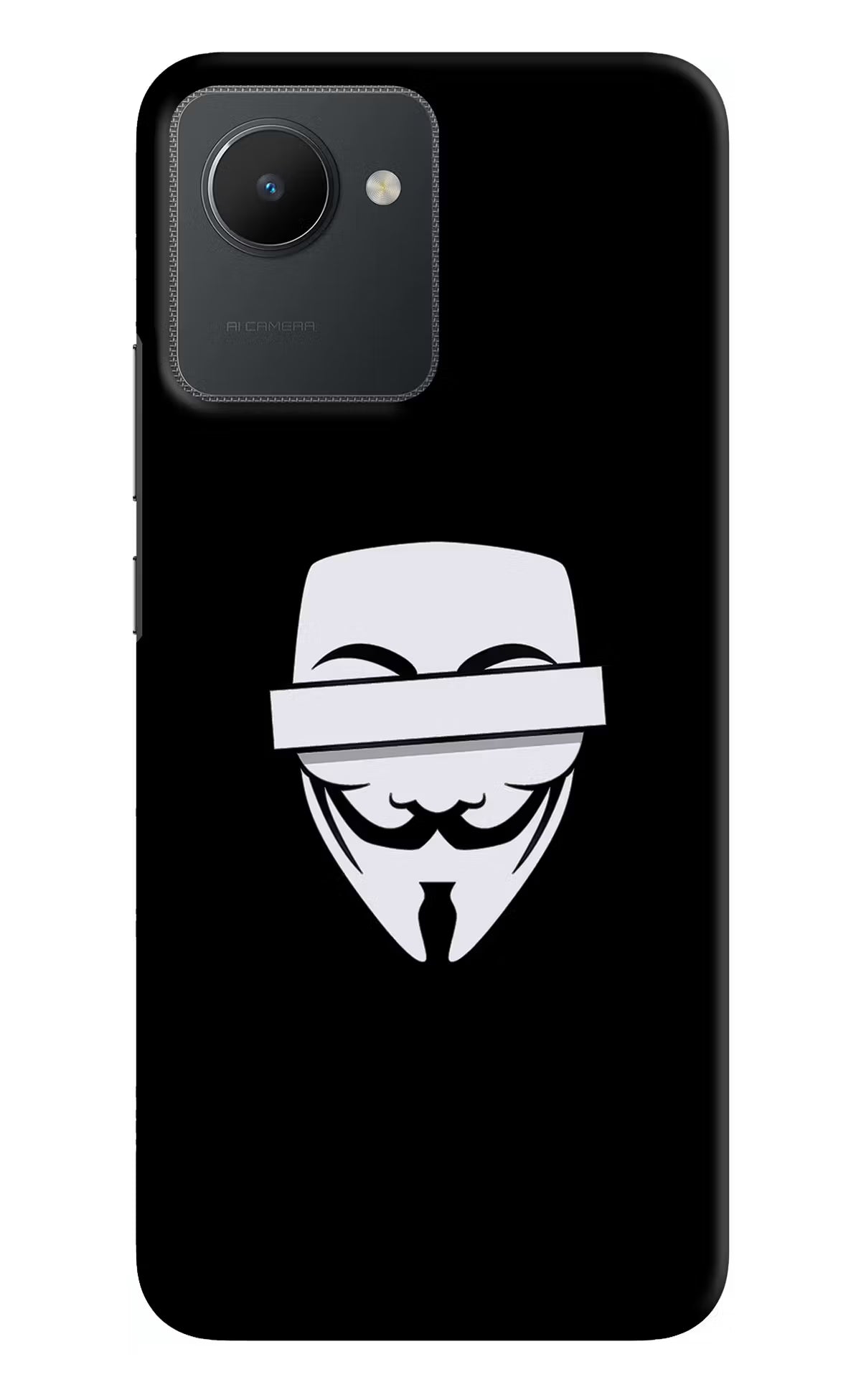 Anonymous Face Realme C30 Hard Case Back Cover by Casekaro