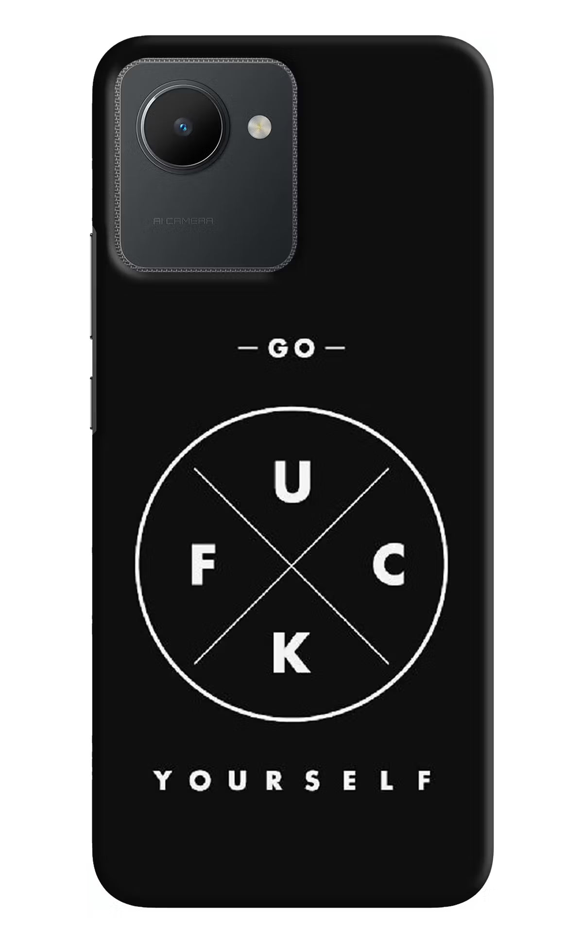 Go Fuck Yourself Realme C30 Hard Case Back Cover by Casekaro