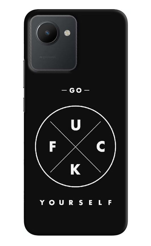 Go Fuck Yourself Realme C30 Hard Case Back Cover by Casekaro