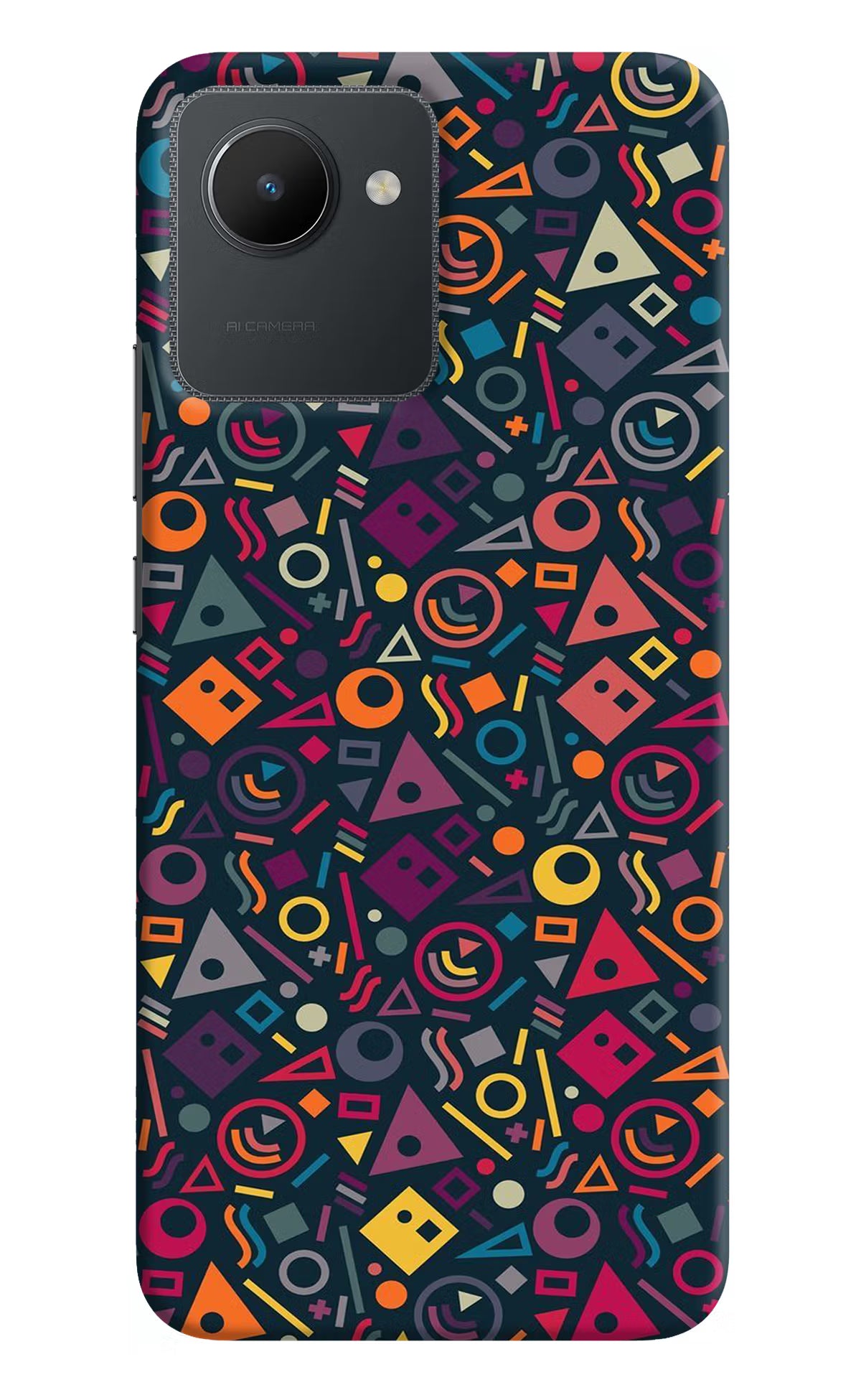 Geometric Abstract Realme C30 Hard Case Back Cover by Casekaro